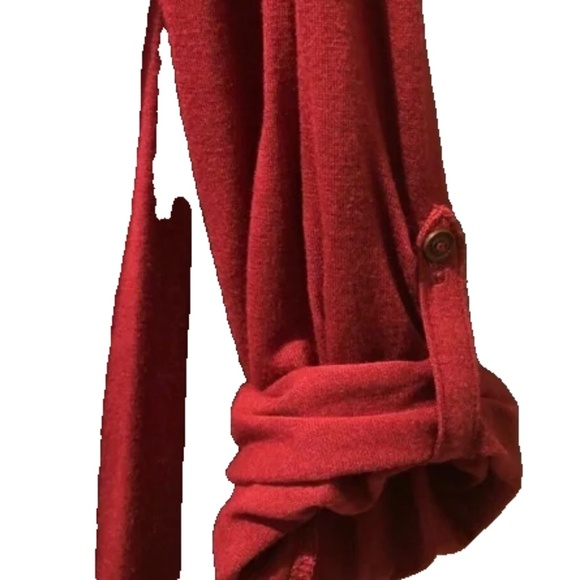 (NWT) Lucky Brand Women's Merlot Burnout Velvet Bib Henley Top Plus Size 1X - Picture 9 of 12